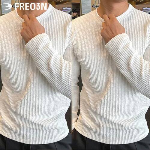 FREO3N肌理感长袖t恤男女