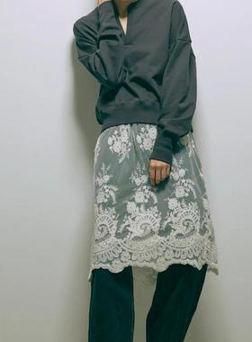 EN NEUM*日单贵牌 蕾丝花边屁联 柔软亲肤半裙女