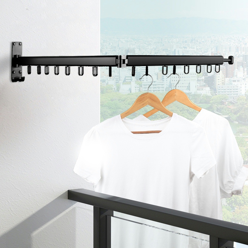 折叠壁挂室外凉晒神器伸缩晾衣架