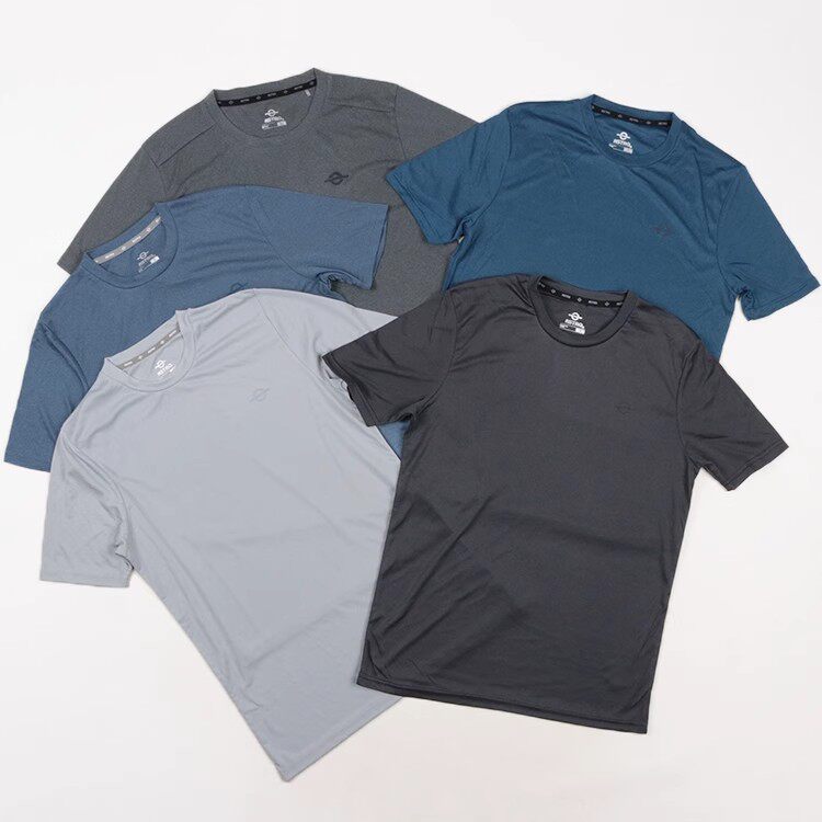 断码清仓！专业健身跑步速干短袖T恤时尚轻薄夏运动休闲圆领男装