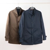 秋冬绅士休闲大衣外套男装 抢到赚到 高端轻奢风薄棉衣商务中长款