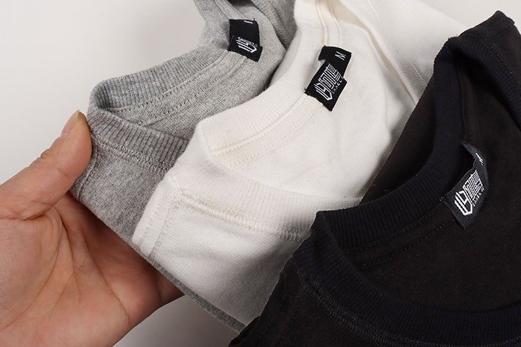 250克重磅不透！文艺日系！纯棉圆领纯色简约短袖厚T恤打底衫男装