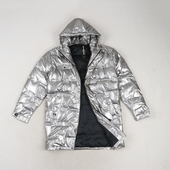 男女同款 白鸭绒时尚 保暖中长款 防水防风羽绒服 连帽冬装 外套男