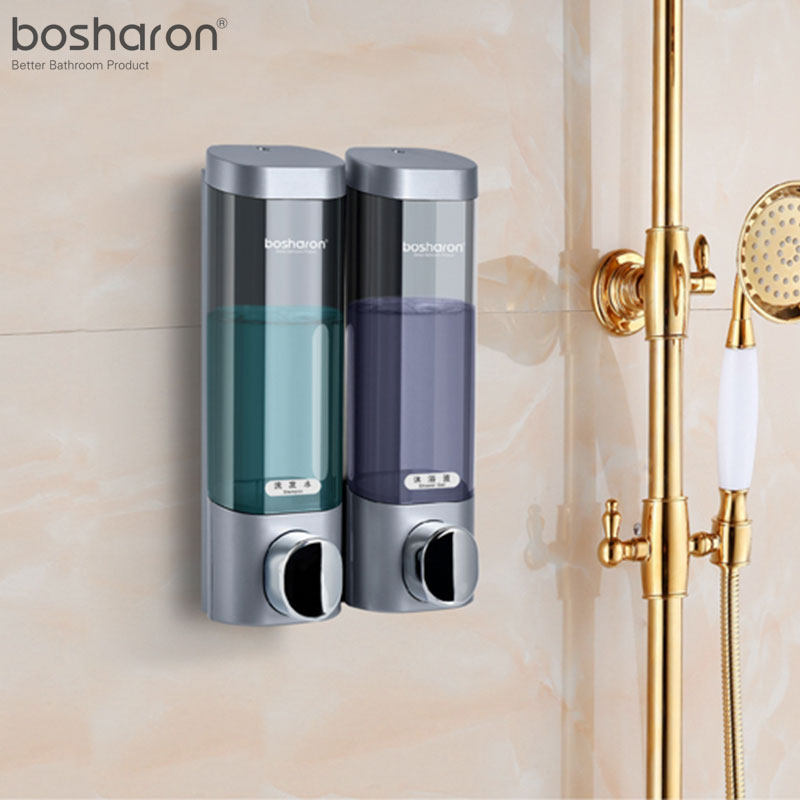 酒店浴室沐浴露手动按压瓶壁挂式液体免打孔瓶子皂液器家用洗手液,家装主材,皂液器,淘宝优惠券,粉丝福利购,淘宝优惠卷