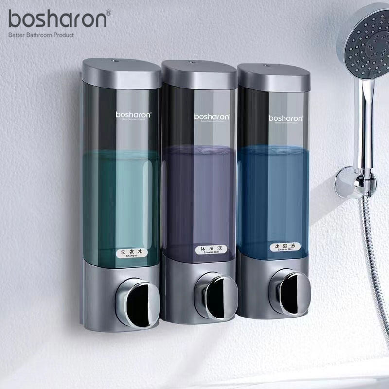 宾馆酒店沐浴露按压皂液器免打孔挂壁式厨房手动洗洁精洗手液容器,家装主材,皂液器,淘宝优惠券,粉丝福利购,淘宝优惠卷