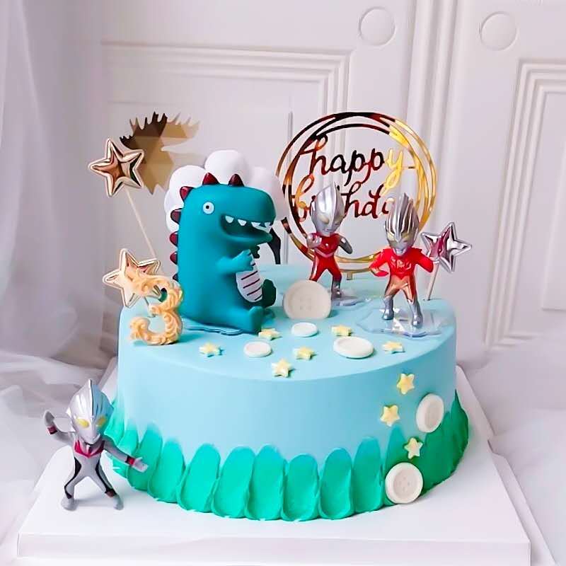 鹭方圆儿童生日水果蛋糕动物奶油新鲜水果厦门送货上门
