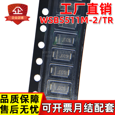 工厂直销 WSB5511M WSB5511M-2/TR 丝印EC SMA 贴片 肖特基二极管