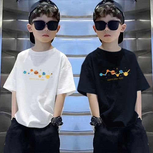 奥特莱斯男童短袖t恤纯棉透气薄