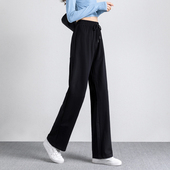 宽松直筒休闲裤 女纯棉2025新款 子春秋长裤 夏季 薄款 卫裤 阔腿运动裤