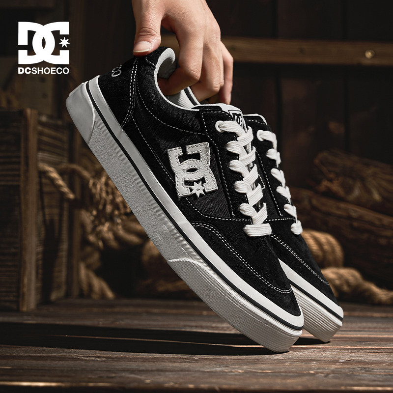DC SHOES帆布鞋男款2025新款男鞋透气布面休闲鞋情侣耐磨滑板鞋男