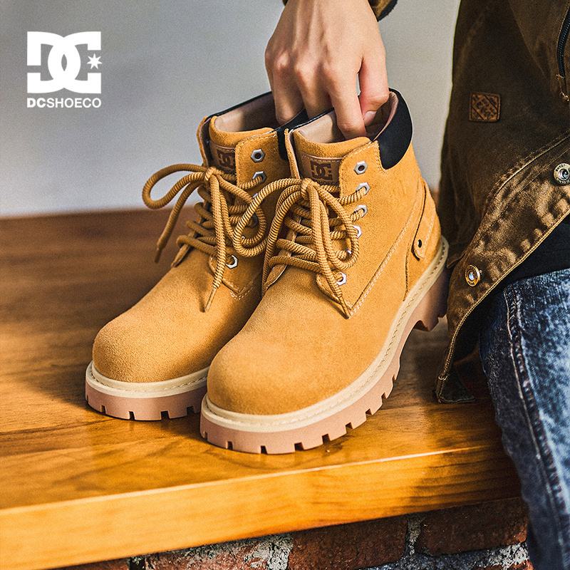 DCSHOES马丁靴男款真皮大黄靴男