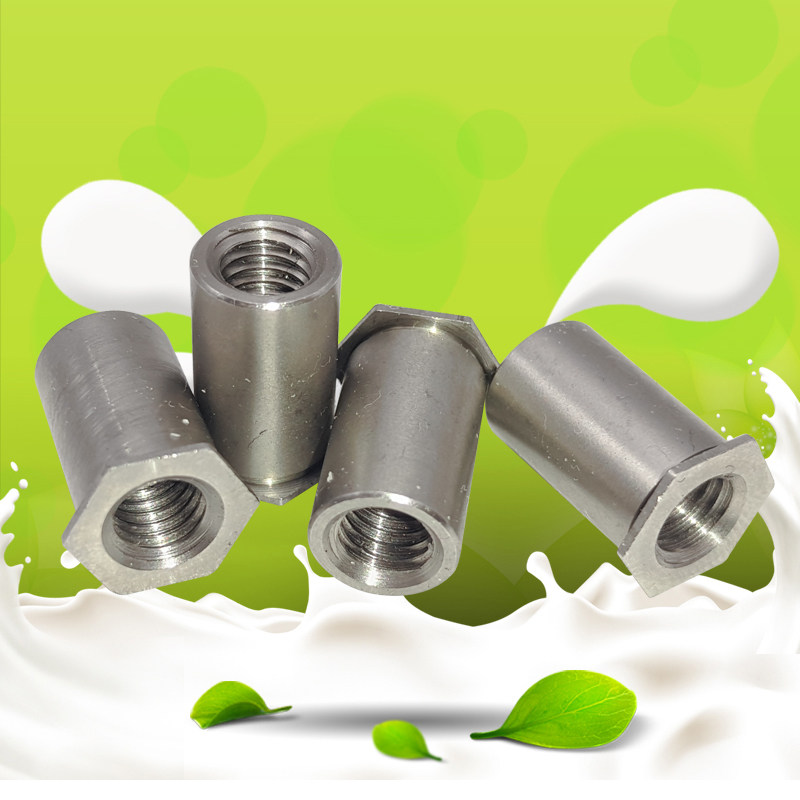 304不锈钢六角压铆螺母柱