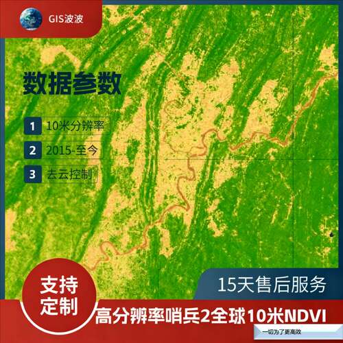 NDVI10米分辨率|GIS数据|哨兵2|Sentinel-2|2015至今|区域定制