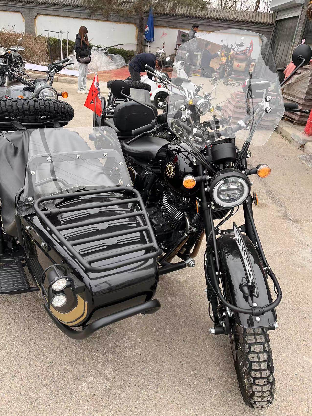 鑫源500自由风摩托车 边斗风挡 边兜挡风玻璃 边三轮挎子改装配件