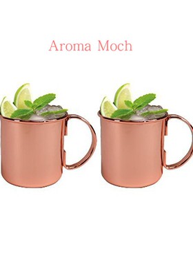 304不锈钢马克杯Copper Moscow Mule Mug , 16-ounce