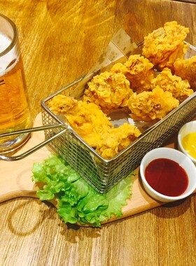 304不锈钢薯条篮装小吃篮炸鸡篮小食篮特色美式薯条架主题餐吧