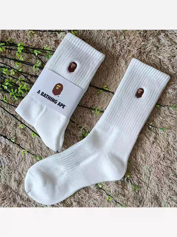 thumbnail for Spot Aape Aape Head Men and Women Couple Shockproof Sweat Absorbing Towel Bottom Trendy Brand Sports Socks One Piece Free Shipping, Wholesale
