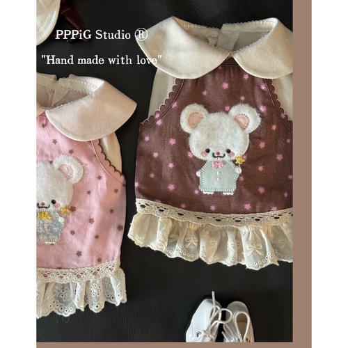 PPPIG 可爱鼠鼠吊带 小型犬博美马尔济斯西施约克夏背心吊带
