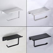 太空铝纸巾盒卫生间免打孔纸巾架酒店厕所置物擦手纸盒壁挂卷纸架