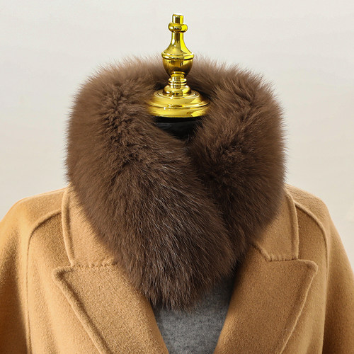 新品双面毛狐狸毛围巾冬季韩版