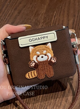 适用华为purax手机壳小米mixflip2折叠屏复古风荣耀VFlip2女Novas三星zflip7FE支架moto60/50ULtra防摔P2外壳