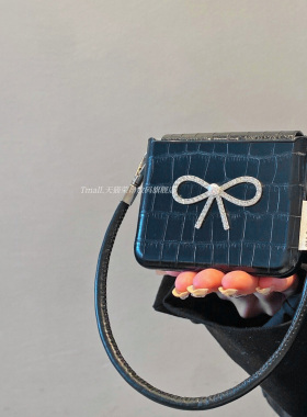 黑色高级感适用华为PuraX典藏版novaFlips皮纹pocket2手机壳铰链全包N3小米mixFlip2三星w25带手链zFlip7FE/6