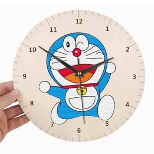 diy手工表盘钟表钟面时间认知教具空白圆形板画创意挂钟简单时钟