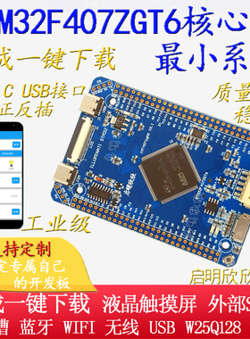 STM32F407ZGT6最小系统板核心板开发板学习板工控板启明欣欣