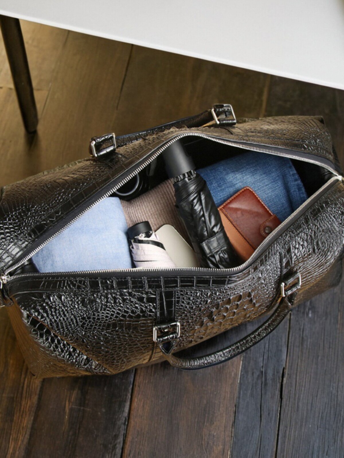 Large Genuine Crocodile Travel Backpack for Men Luxury - Product image 4