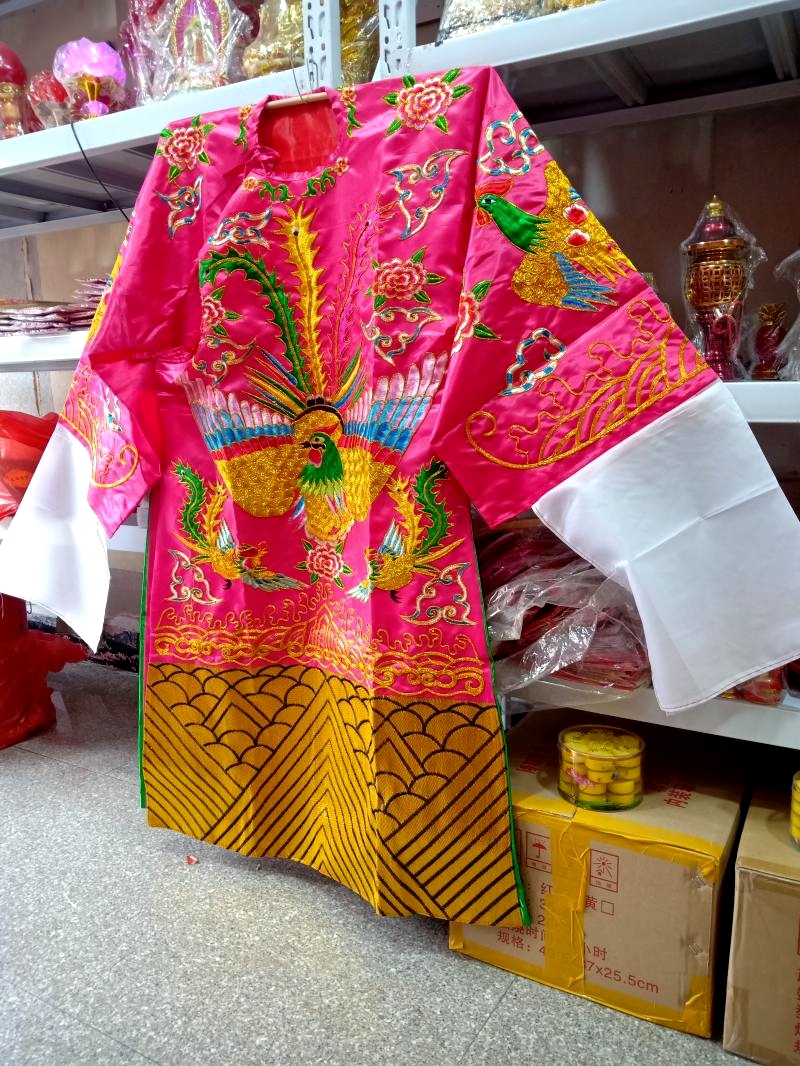 高档妈祖王母娘娘凤衣服饰刺绣