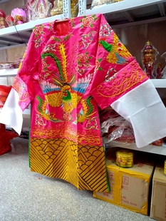 1.16米高档凤袍妈祖王母娘娘凤衣披风服饰刺绣龙袍佛衣神袍神衣