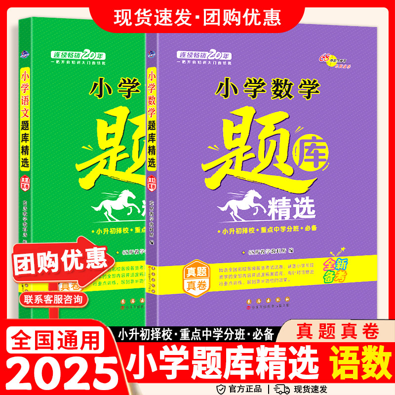 题库精选语文数学通用版2025小升初名师帮你系统总复习真题卷考题基识大集结阅读理解专项训练字词句古诗词文言文话题素材础知提高