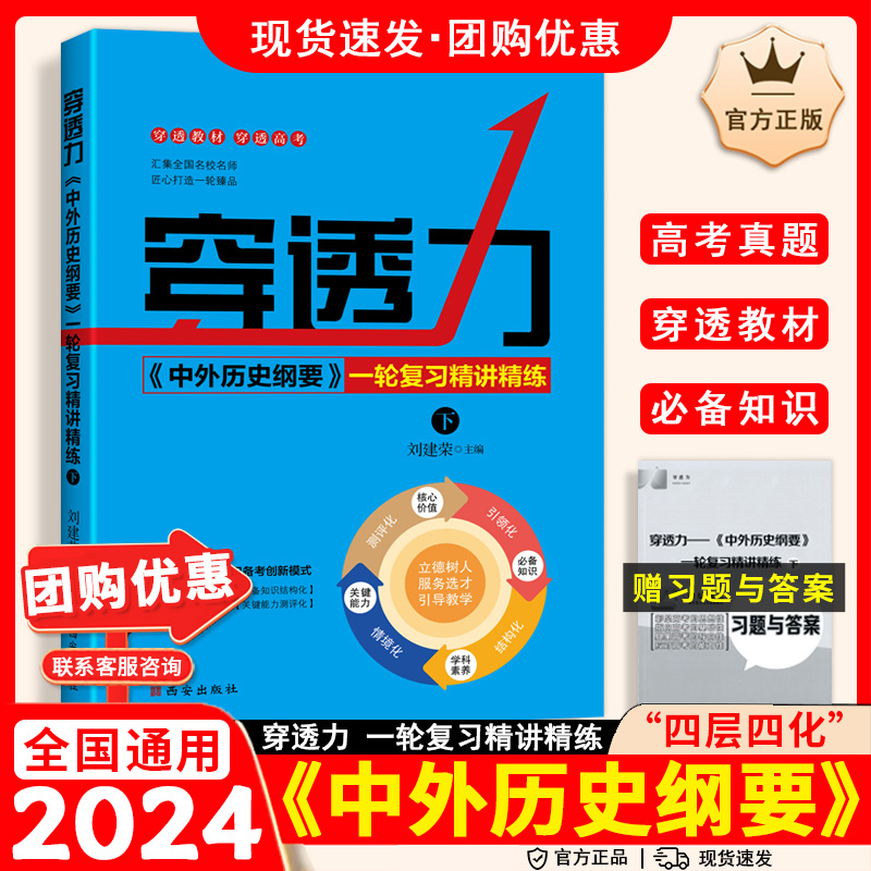 2024新版穿透力中外历史纲要一轮复习精讲精炼上下册刘建荣高考历史必刷题总复习高三备战新高考高中历史专题复习精要高考真题总结 书籍/杂志/报纸 高考 原图主图