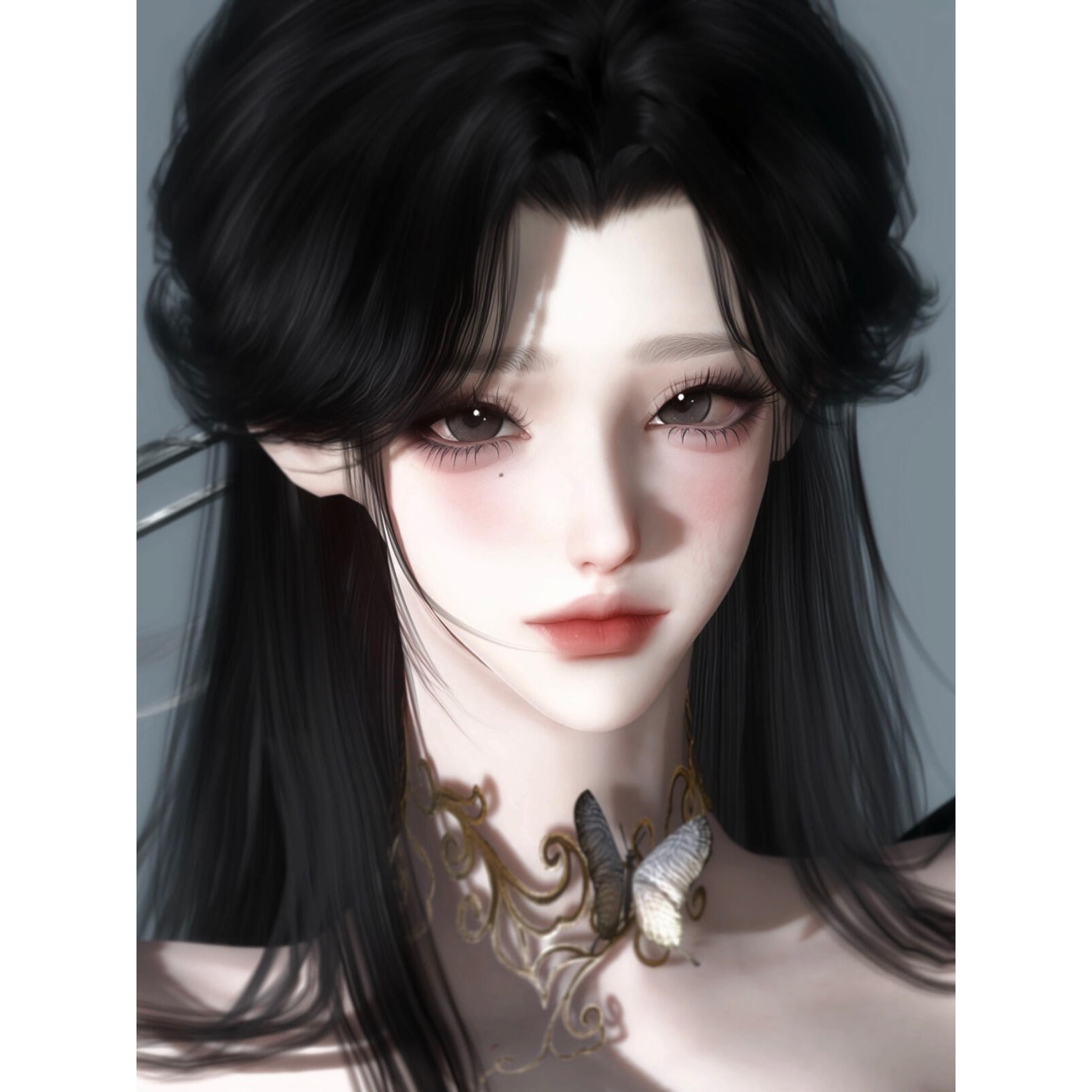 口吃猫 清怜 逆水寒手游捏脸女通用 原版