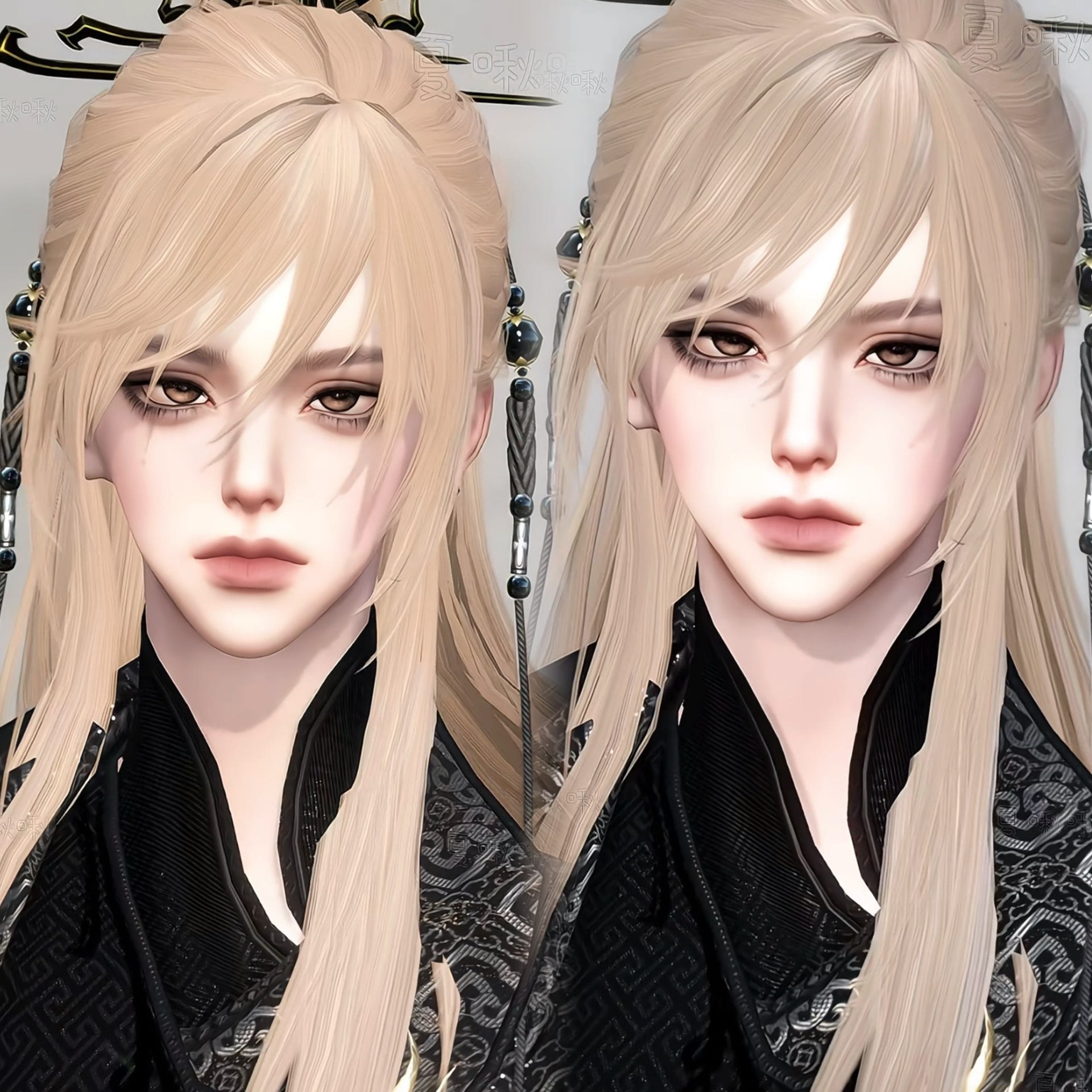 皇子 女身男相 夏啾啾 逆水寒手游捏脸女通用