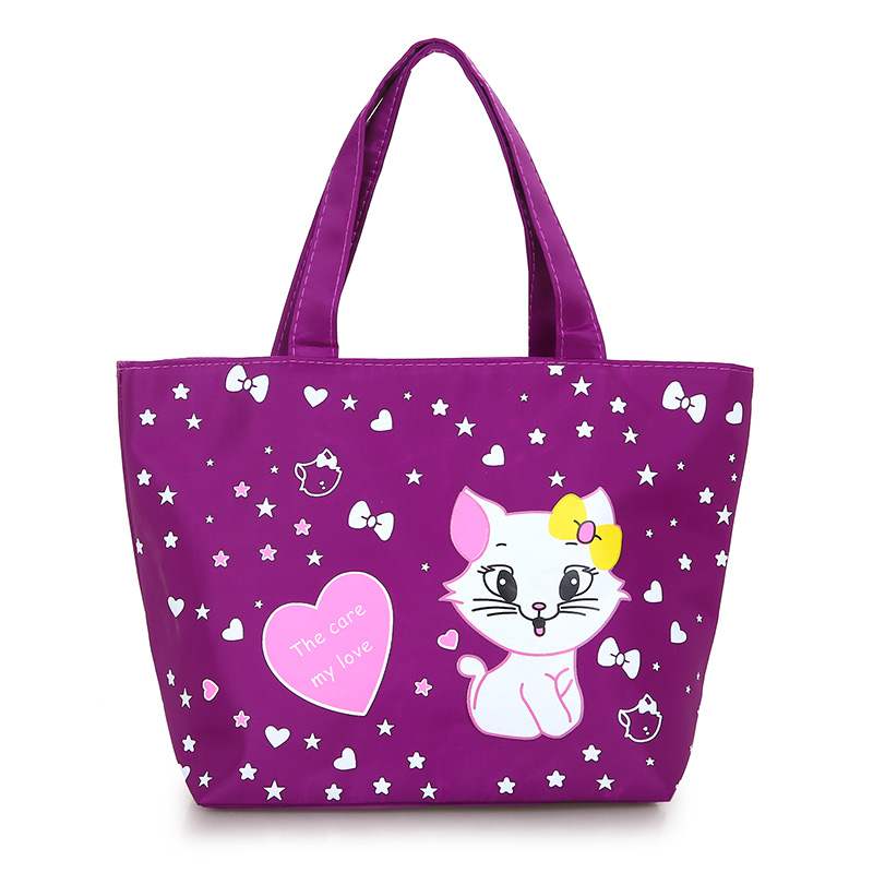 新款韩版防水牛津布多功能妈妈手提尼龙包便当包饭盒袋休闲帆布包