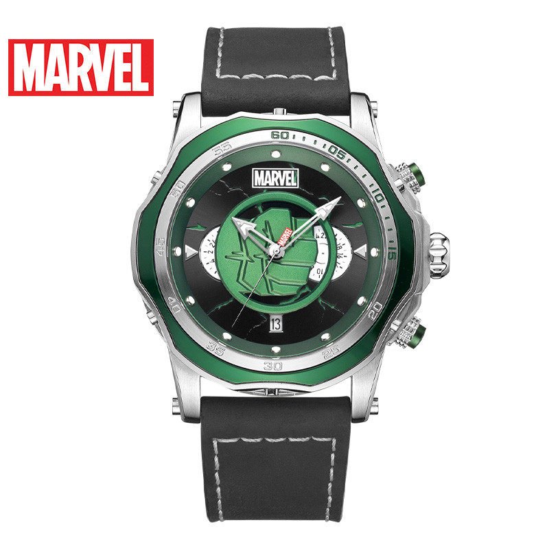 迪士尼漫威联名手表绿巨人marvel联名正品潮流防水潮流手表男