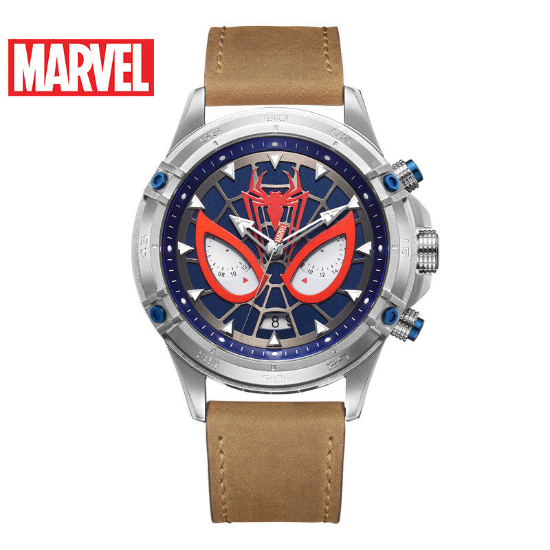 迪士尼漫威蜘蛛侠手表marvel联名正品个性炫酷潮流复仇者联盟手表