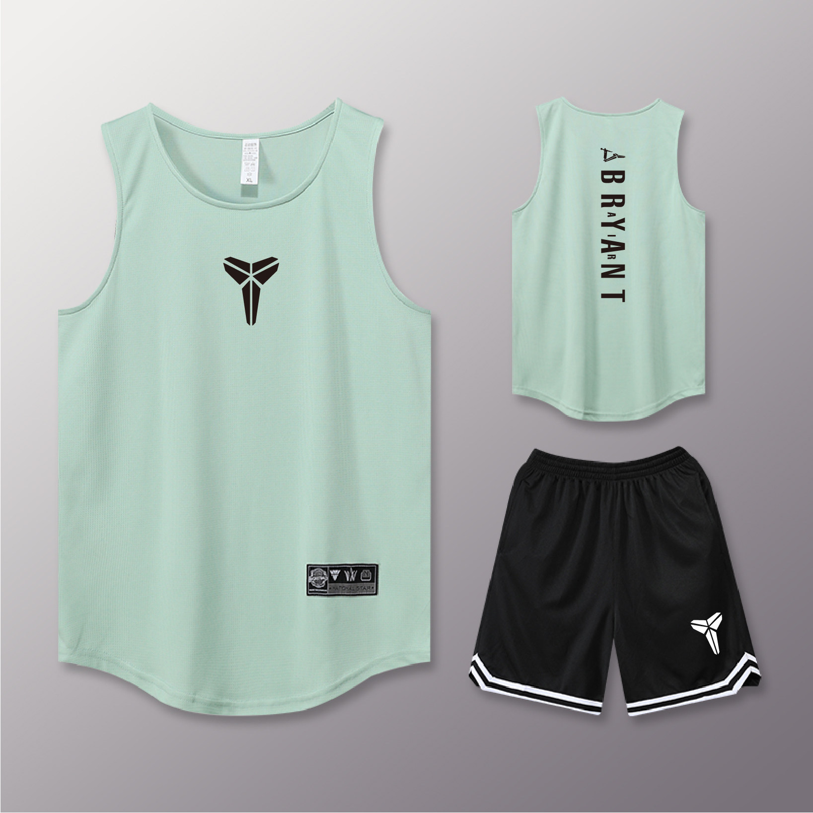 科比美式篮球服套装男定制大学生比赛队服拼色潮篮球衣速干篮球裤