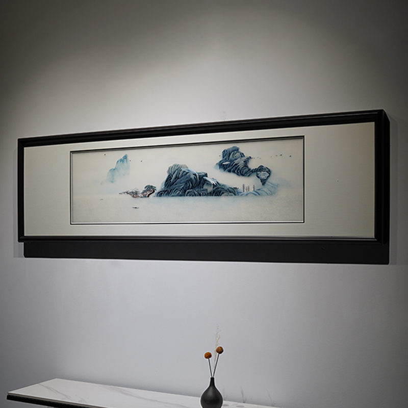 客厅书房新中式手工苏绣传统刺绣