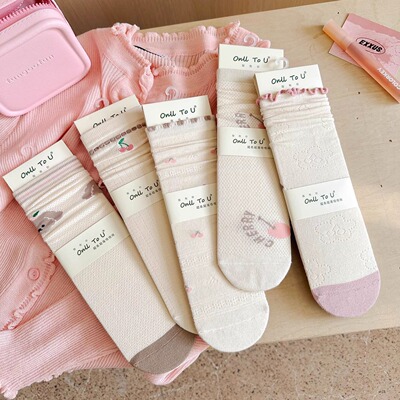 法式玛丽珍鞋袜子网眼透气薄