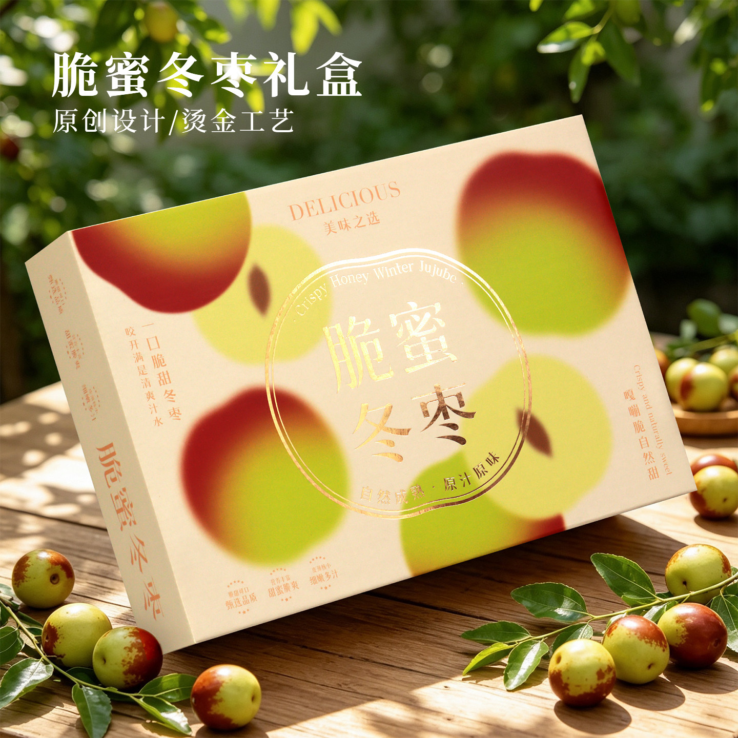 辛晟大荔冬枣包装盒五斤手提礼盒新疆冬枣脆枣通用高档水果空盒子
