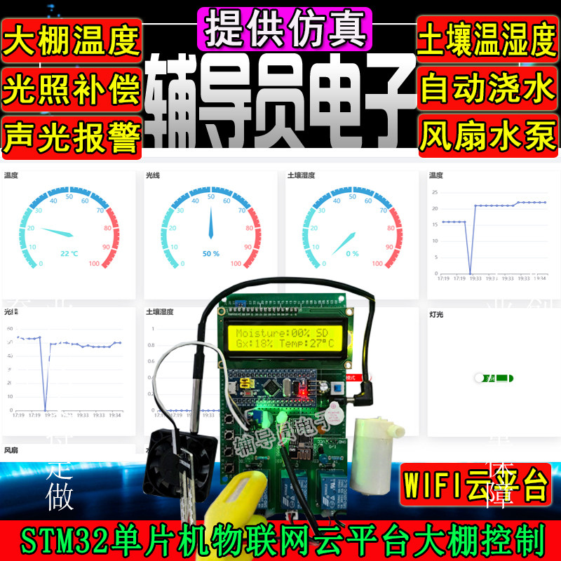 基于单片机土壤湿度云平台设计图片