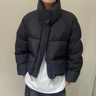 新款 90白鸭绒羽绒服女2025冬季 外套 DAN立领短款 MOCHA