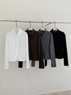 百搭显瘦双拉链上衣 2026新款 MOCHA DAN韩系简约立领薄外套女春季