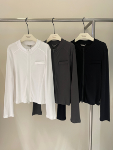 百搭开衫 MOCHA 2026新款 防晒外套女春季 DAN韩系简约拉链圆领薄款