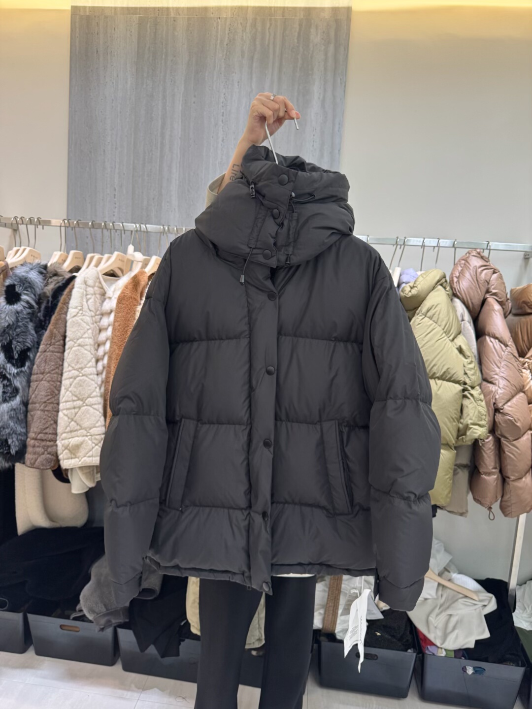 摩登mdeng韩版连帽90白鸭绒羽绒服女冬季加厚保暖面包服外套73836