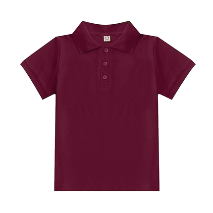 小学生校服夏装枣红色POLO衫体恤夏季儿童短袖T恤幼儿园园服夏装