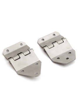 凌佩健四折叠合页家具双弯合页银白色合叶工程柜门家具铰链配件