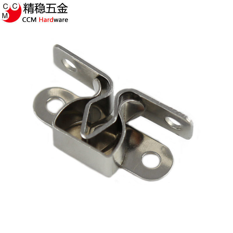 不锈钢衣橱柜门扣卡式碰珠电视柜门夹门碰固定家具卡扣配件